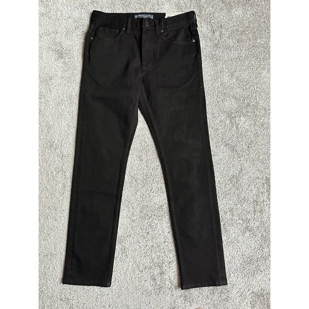 👉Everlane Uniform Jeans Mens Size 30x30 Black Denim Cotton Slim Fit High Stretch